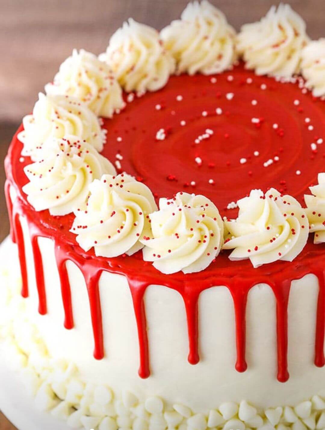 Eggless Red velvet cake