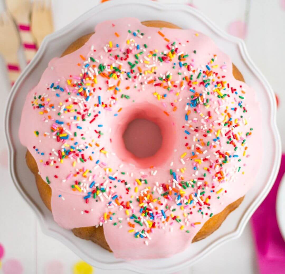 Eggless vanilla Bondt cake.