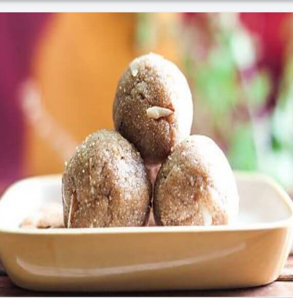 Jaggery atta Ladoos.