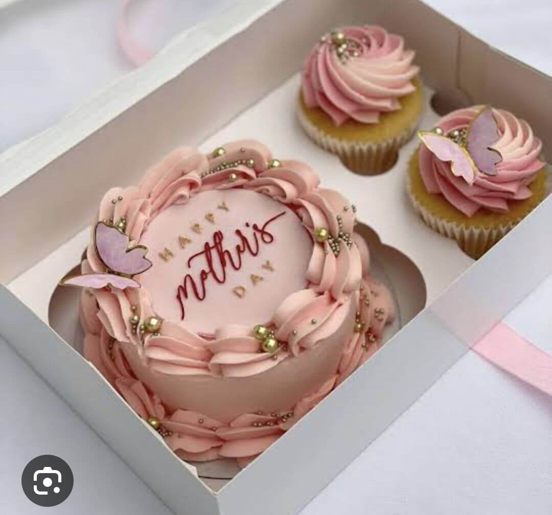 Eggless bento cake and cupcakes combo