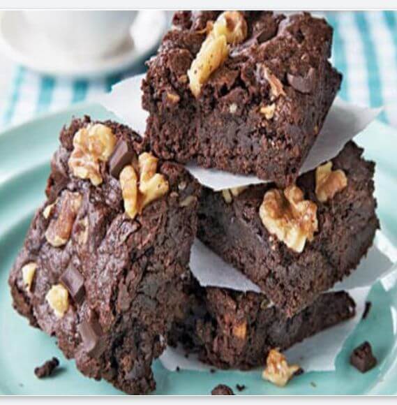Eggless Walnut brownie