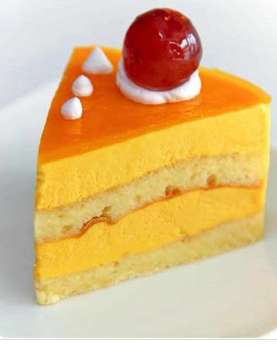 Eggless Mango pastry.