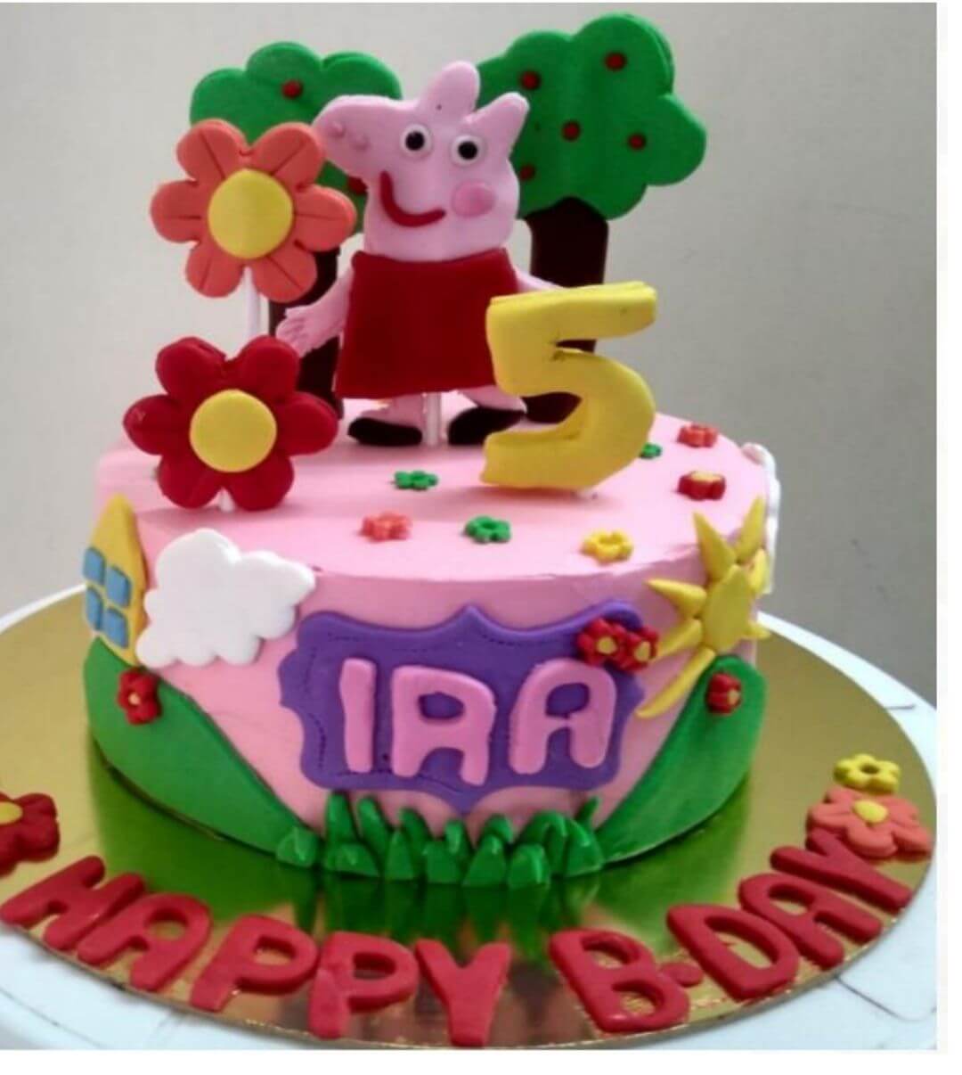 Pepa pig chocolate cake