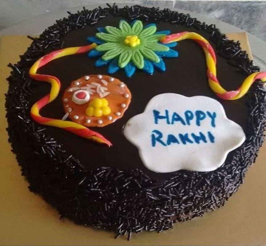 Eggless Rakhi special chocolate cake