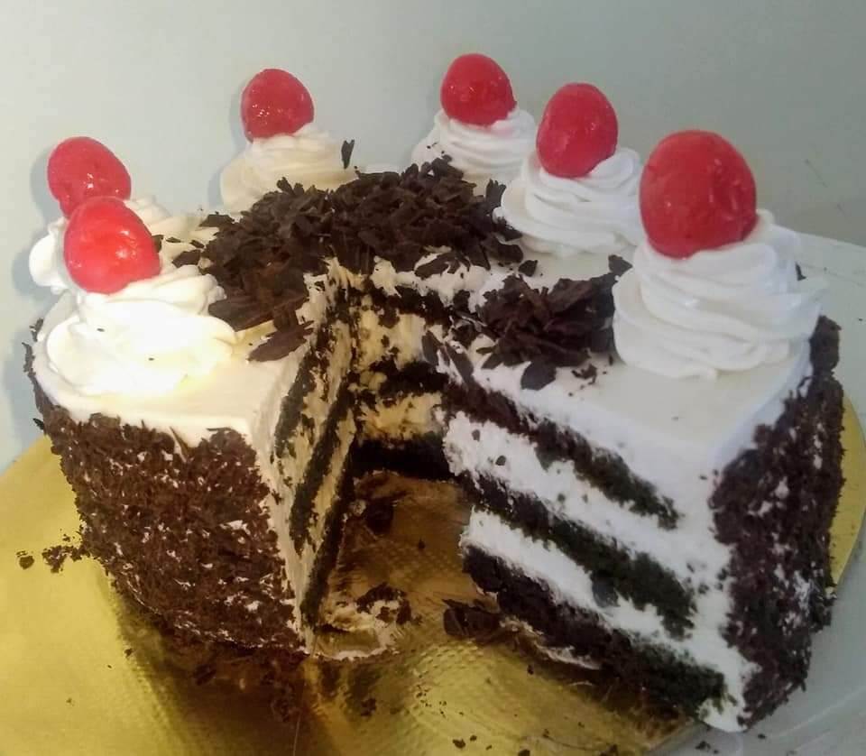 Eggless  Black forest cake
