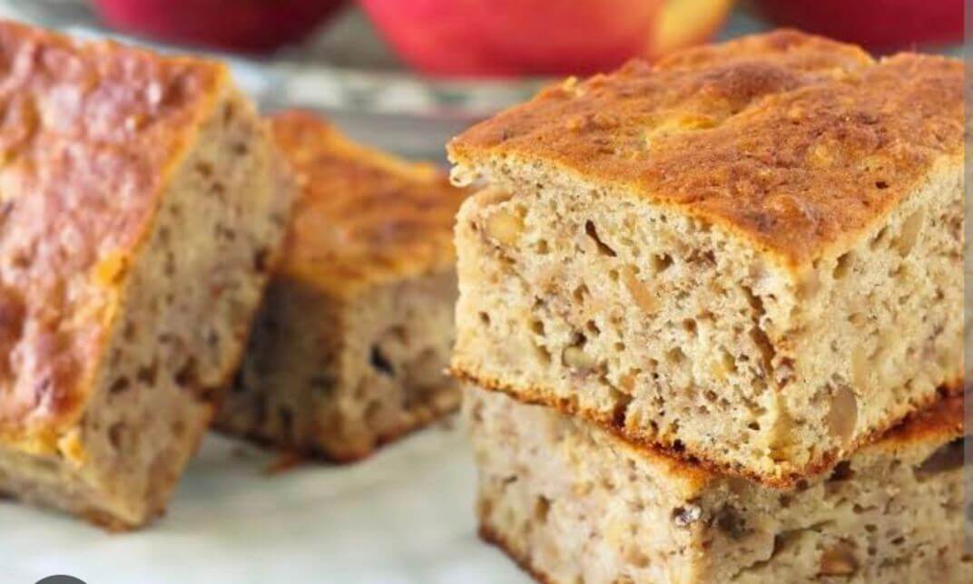 JAGGERY whole wheat apple banana cake