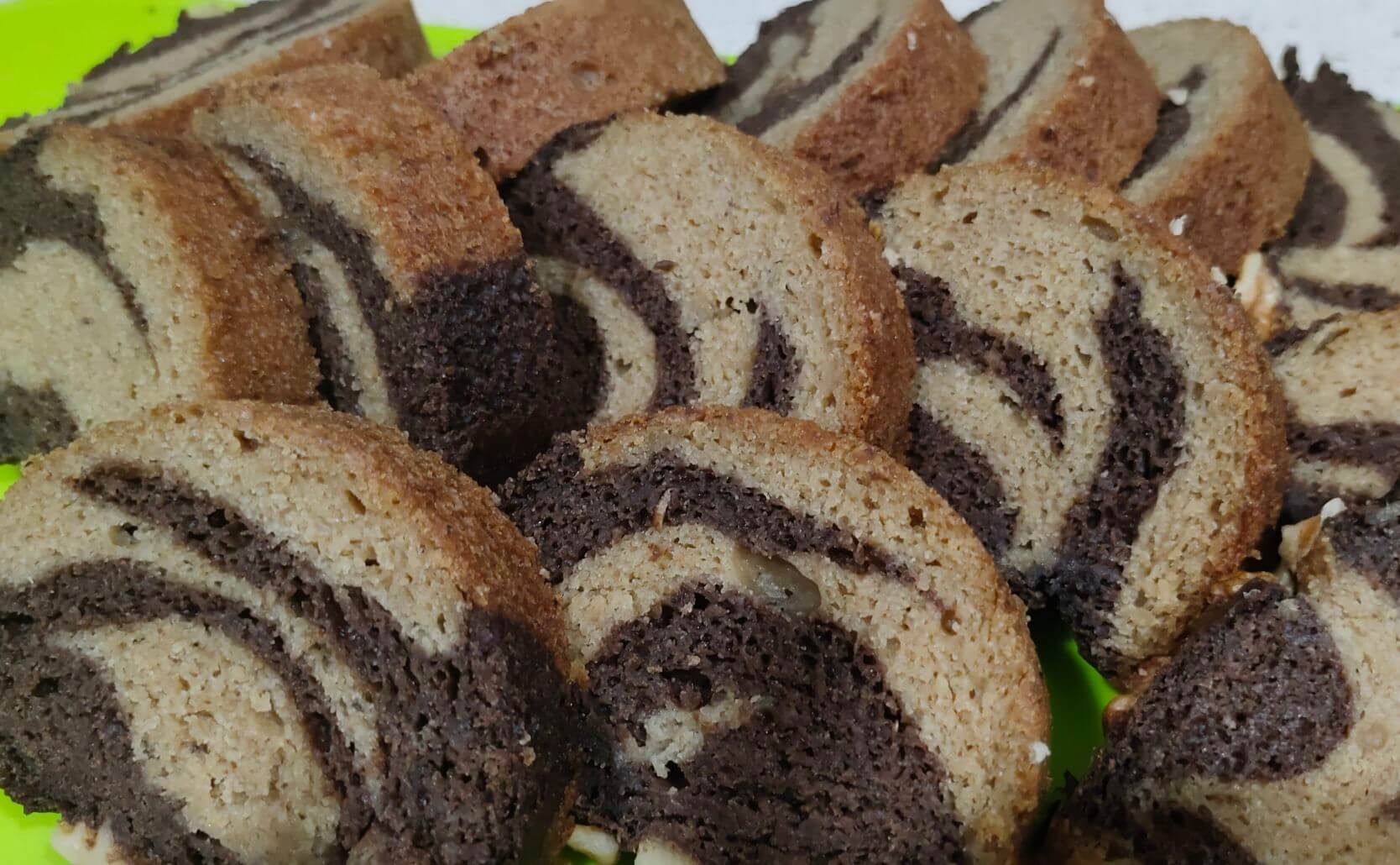 Whole Wheat Banana Marble cake
