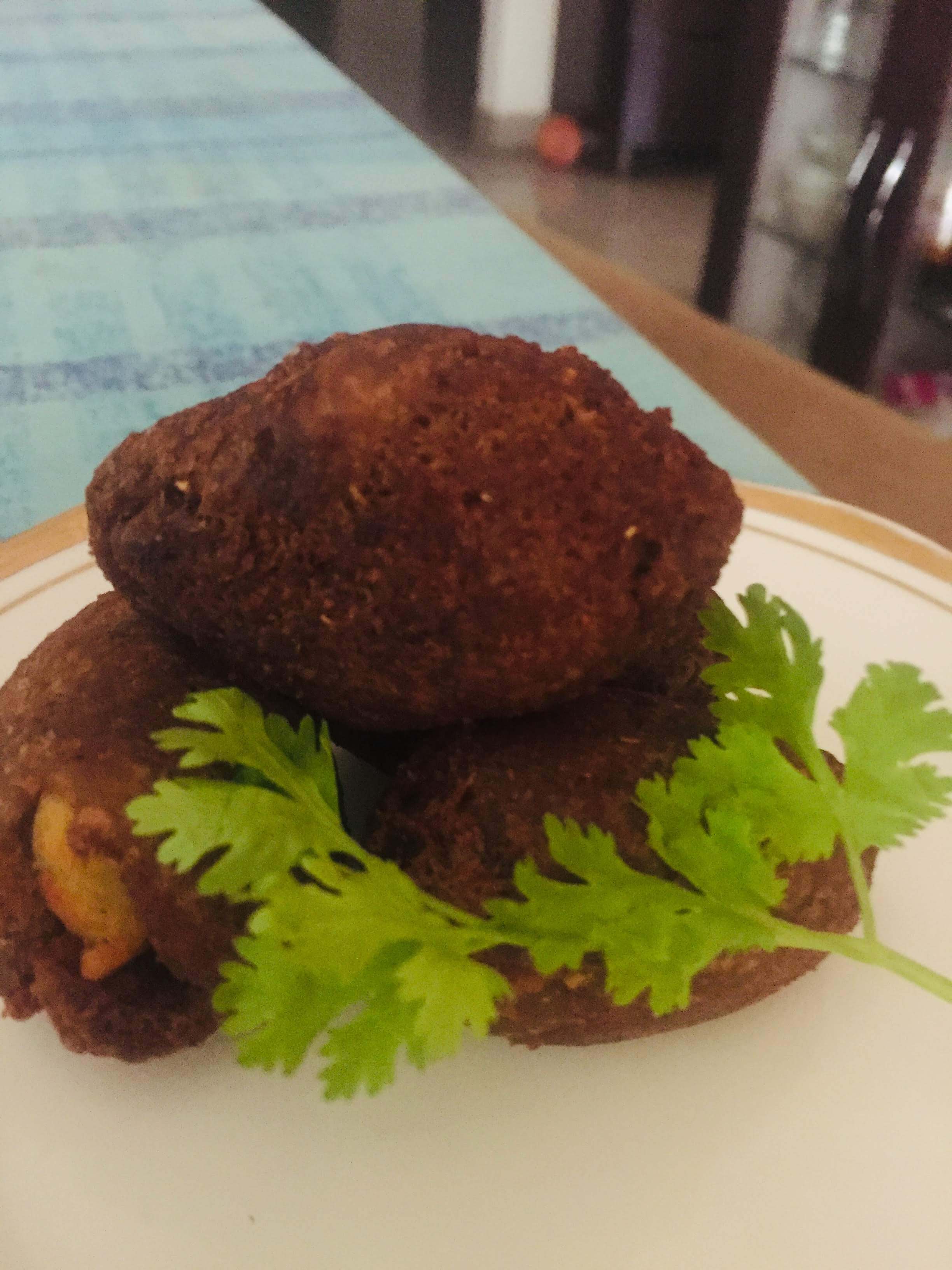 Bread Roll with ketchup