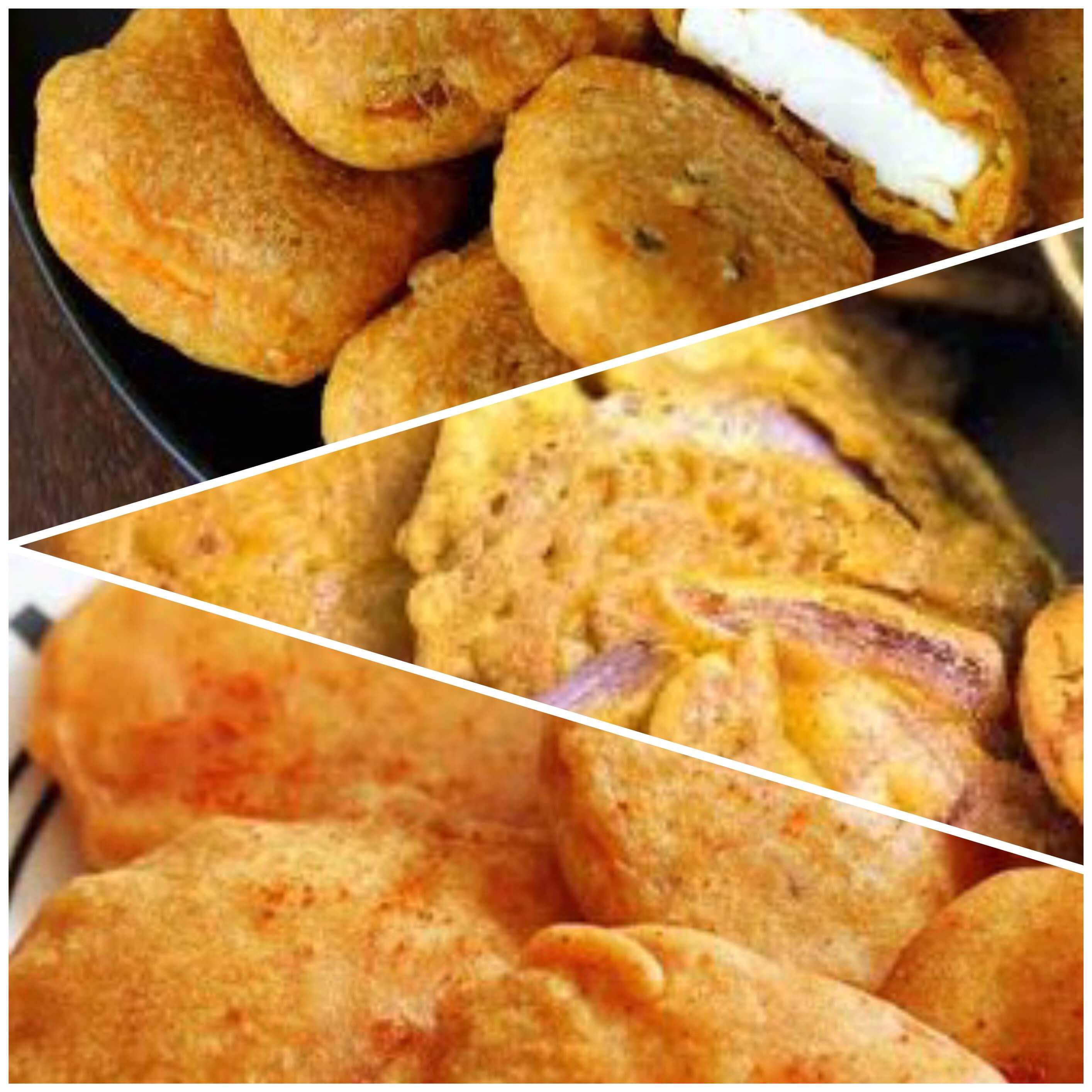 assorted pakora ( onion , potatoes and paneer)