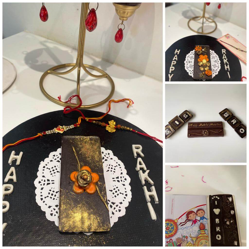 Rakhi designer bar chocolate
