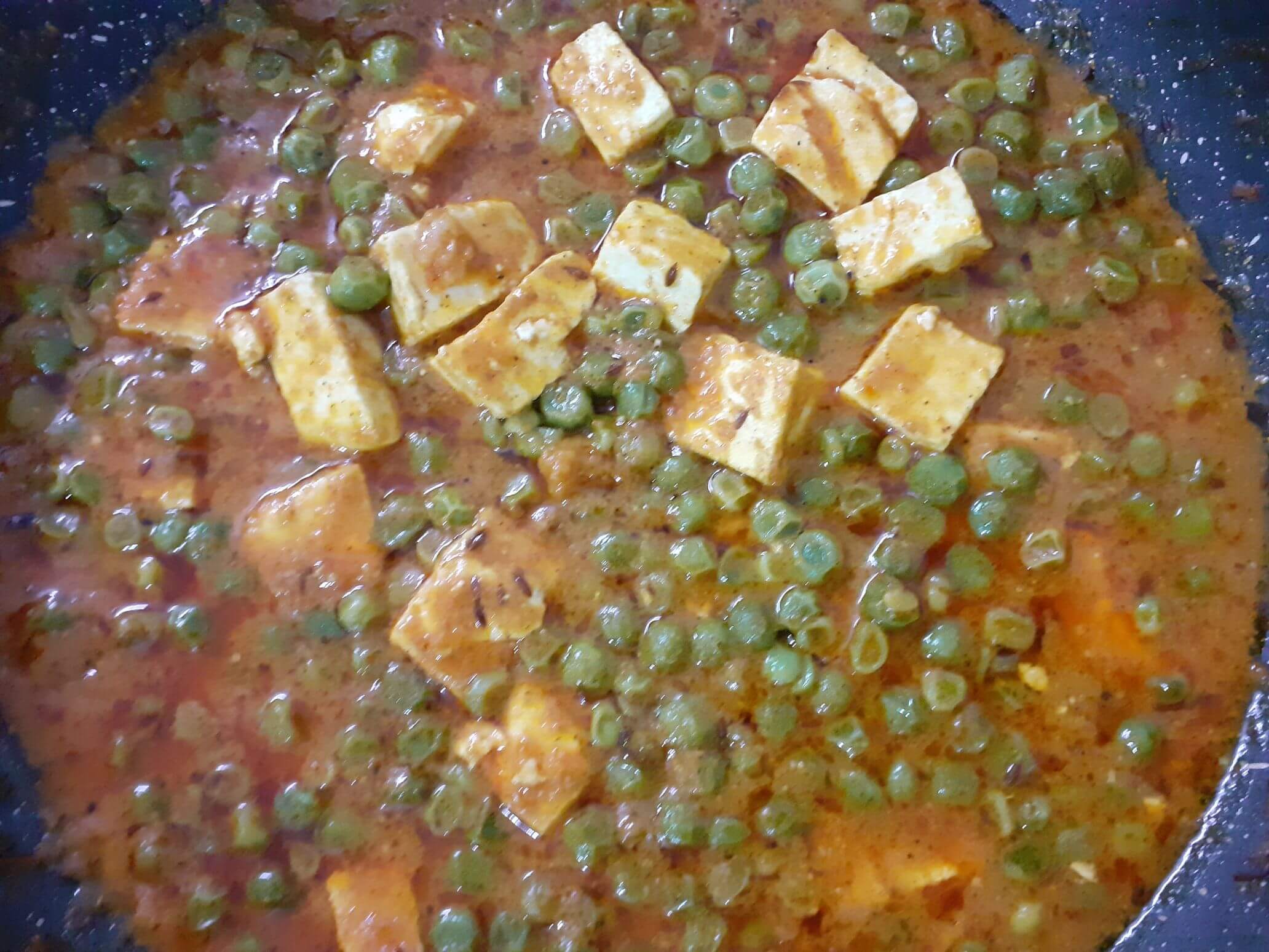 Matar paneer