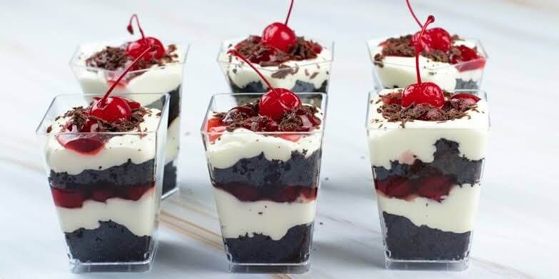 Black Forest Mini Dessert Cups
