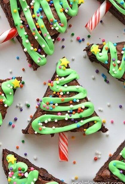 Christmas Tree Brownie