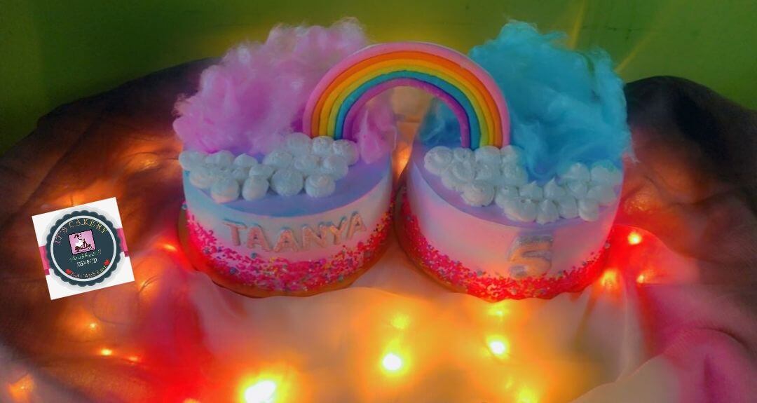 RAINBOW  THEME CAKE