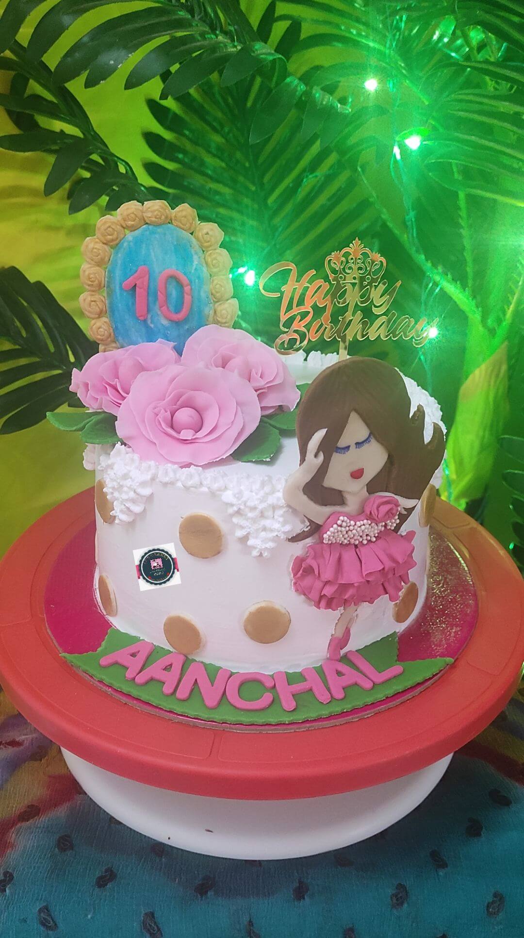 BALLERINA THEME CAKE IN CHOCOLATE FLAVOUR