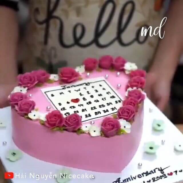 Beautiful Heart Cake ❤️
