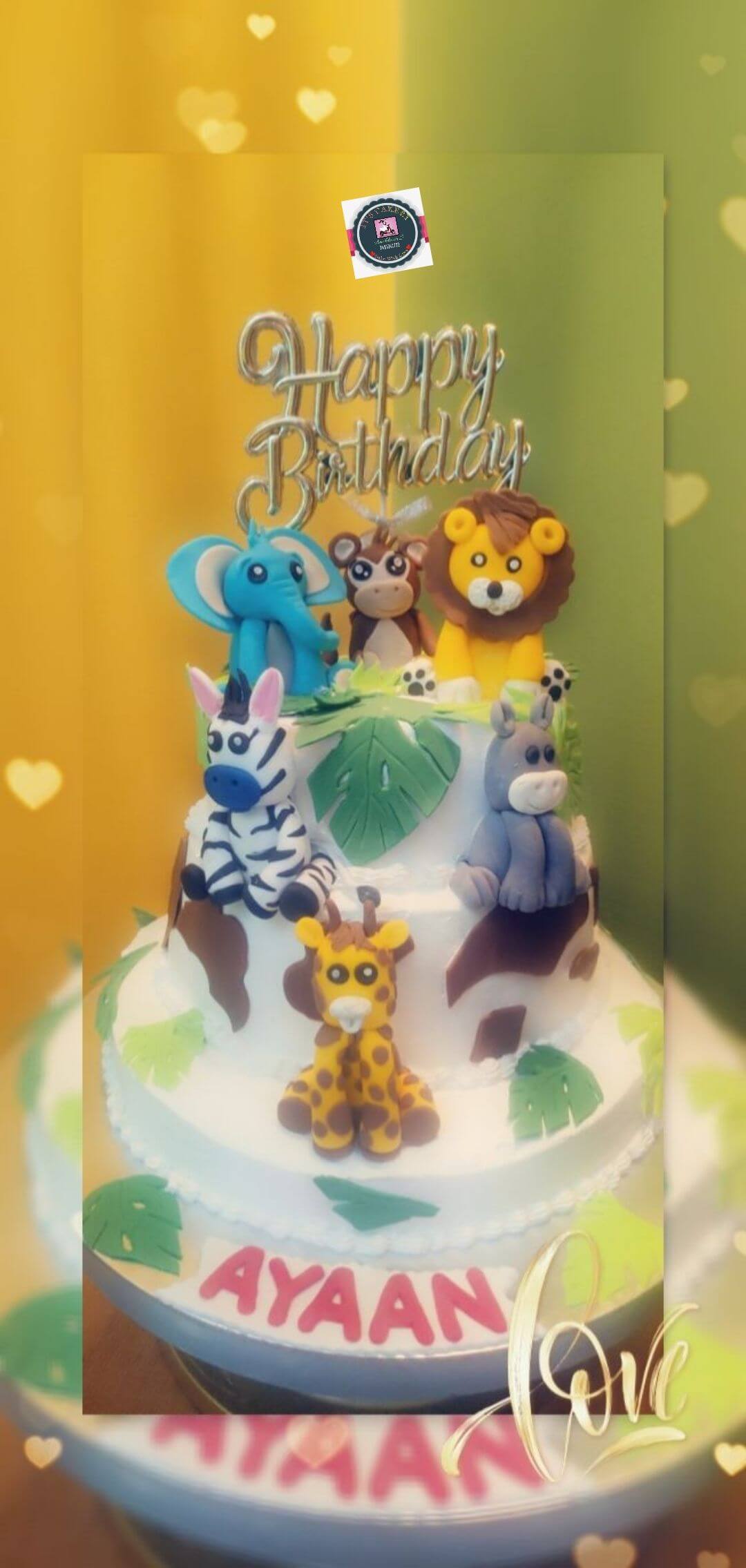 JUNGLE THEME CAKE