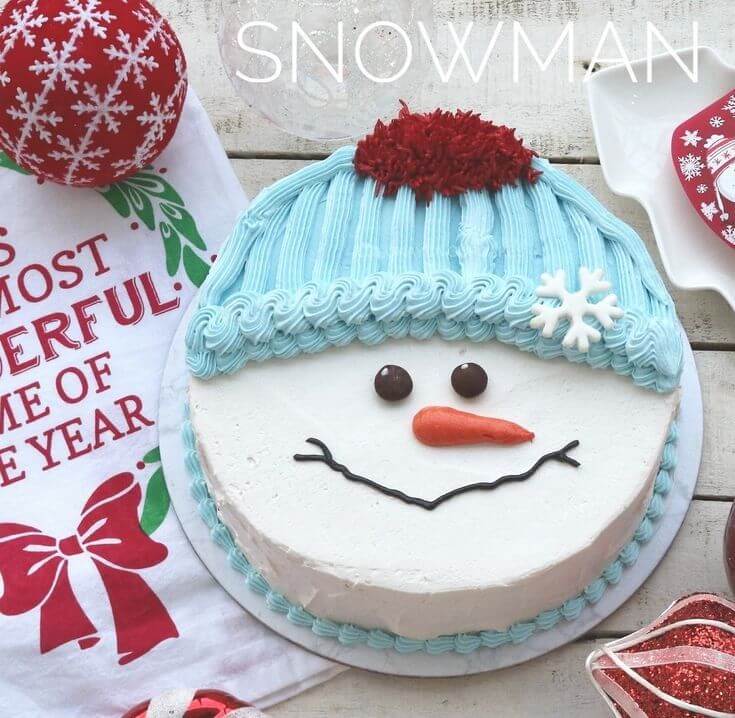 Snowman Theme Cake