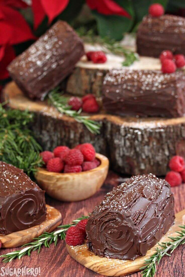 Christmas Mini "YULE LOG " (with egg)