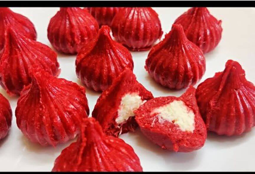 Red velvet cream cheese Modak