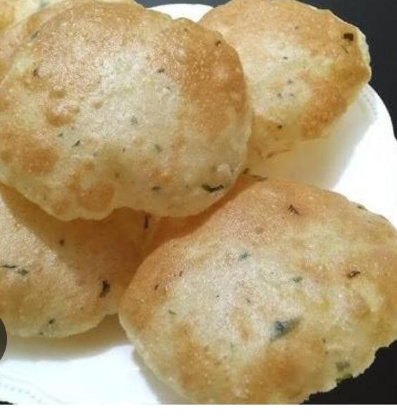 Rice Puri + Tamatar ki sabji