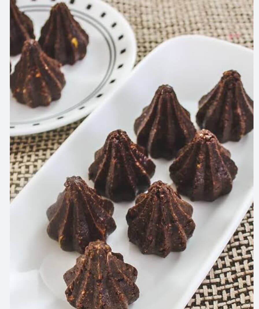 Dry fruits chocolate fudge Modak