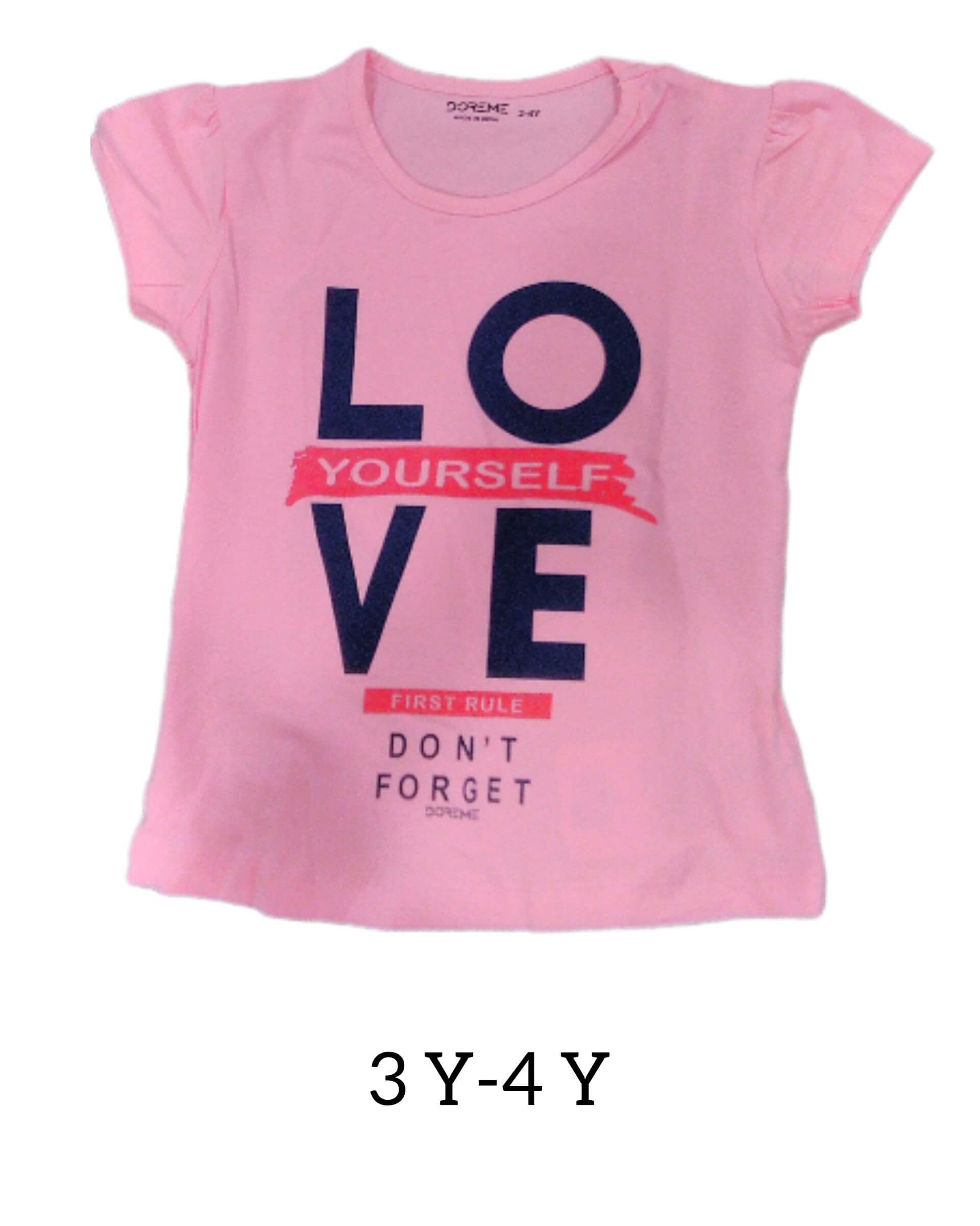GIRLS TEES 3-4 Y