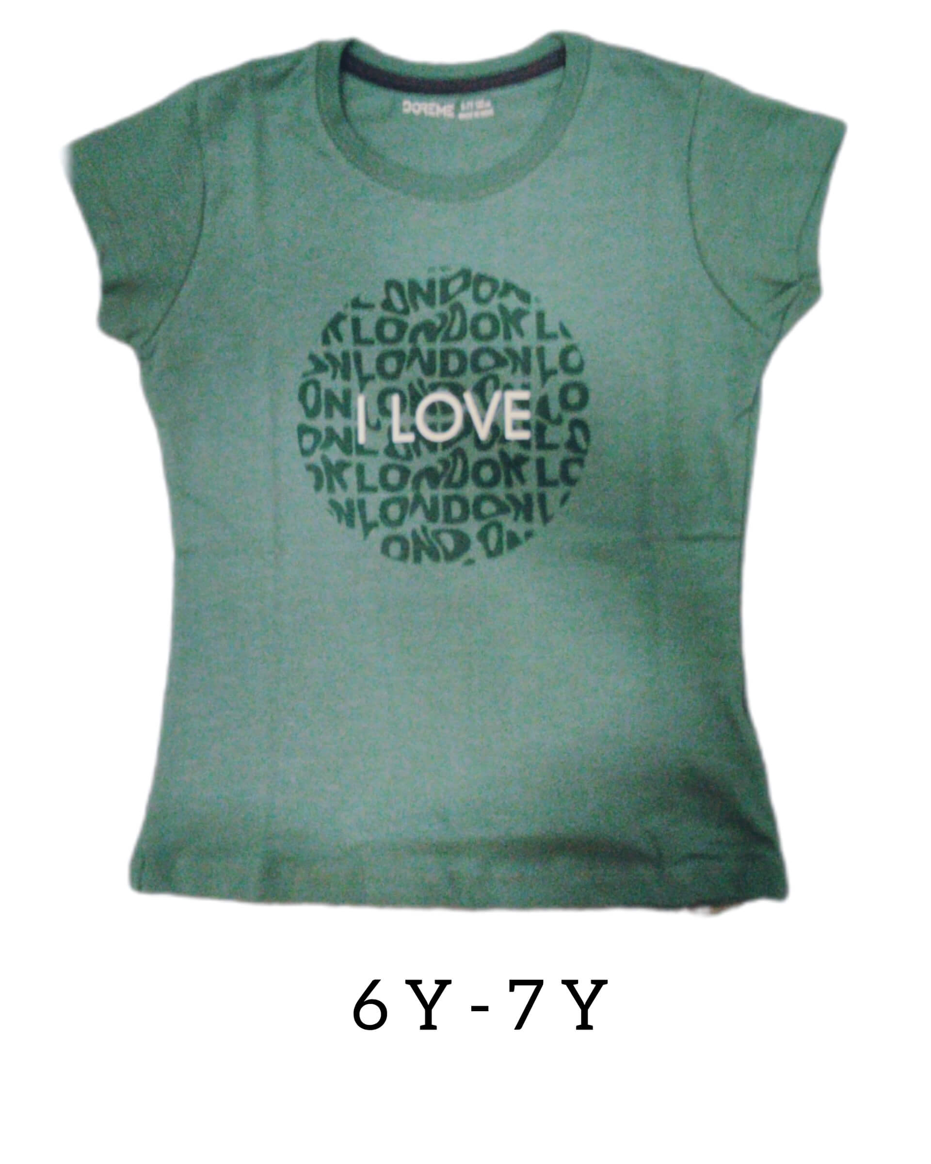 GIRLS TEES 6-7 Y