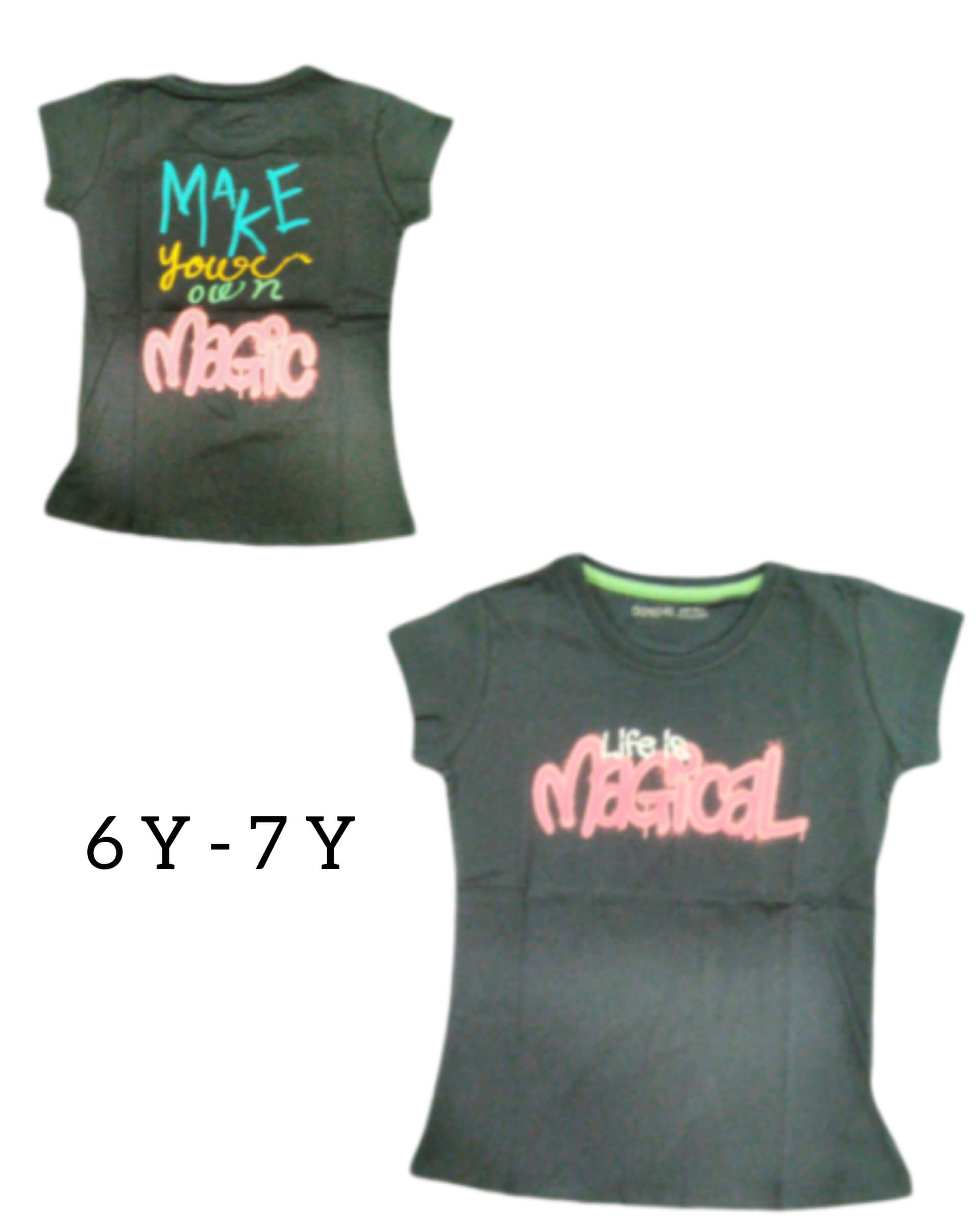 GIRLS TEES 6-7 Y