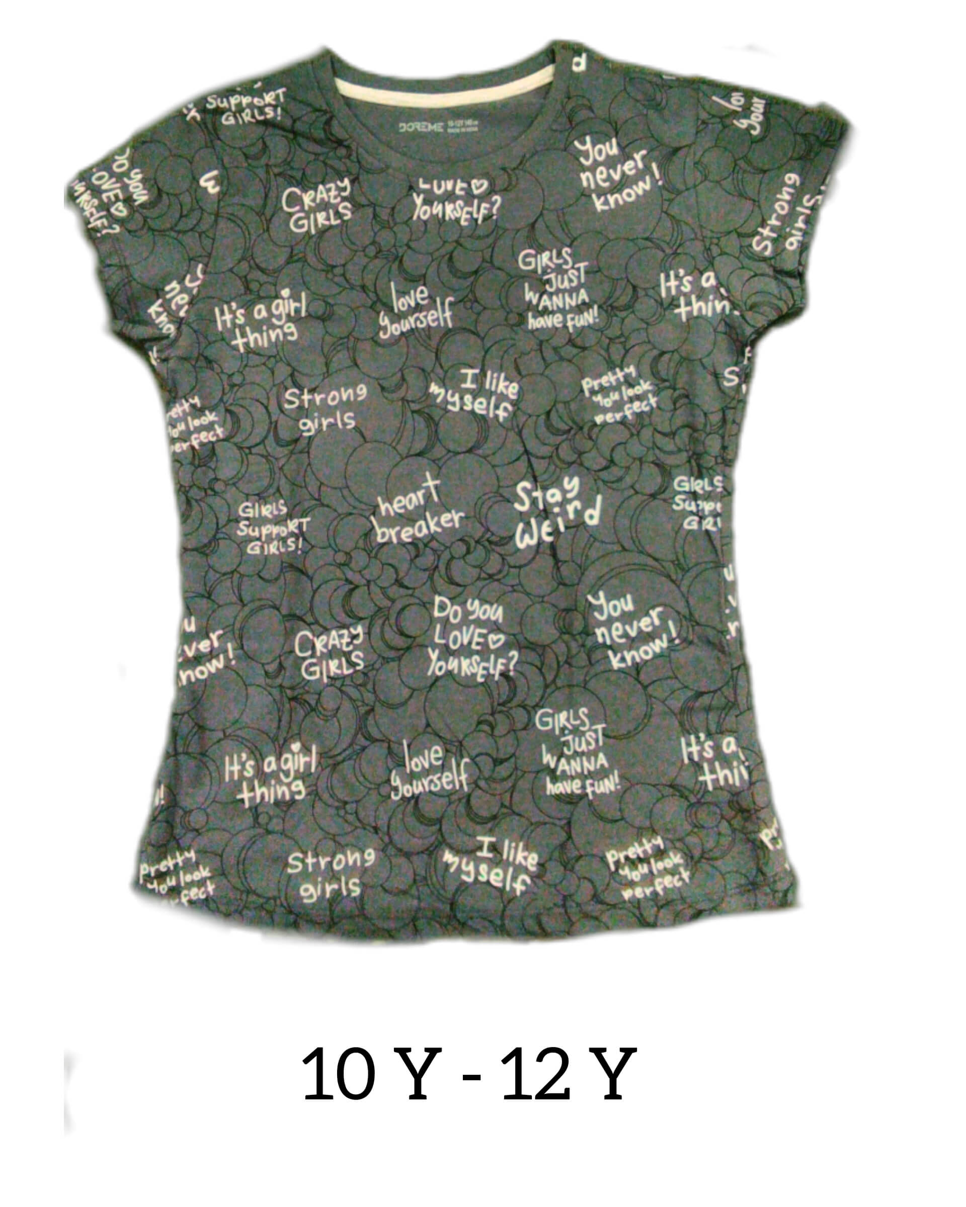 GIRLS TEES 10-12 Y