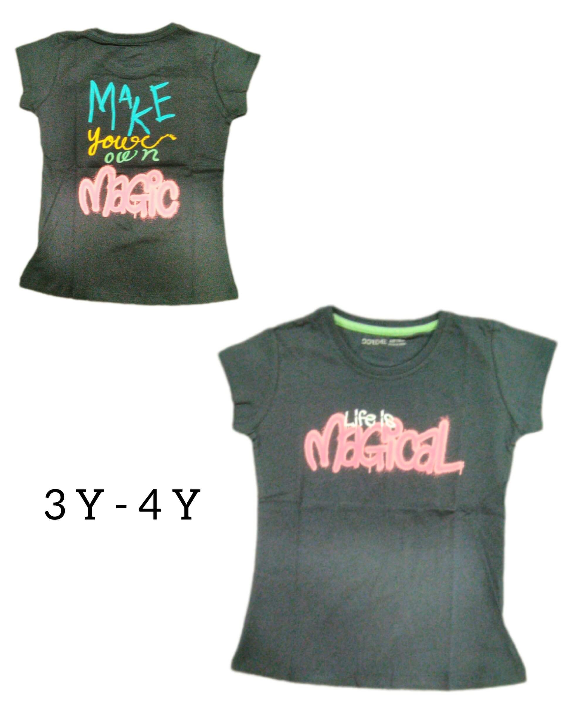 GIRLS TEES 3-4 Y