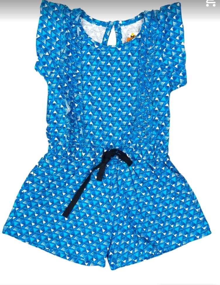 Cotton Hosiery jumpsuit for 2girls