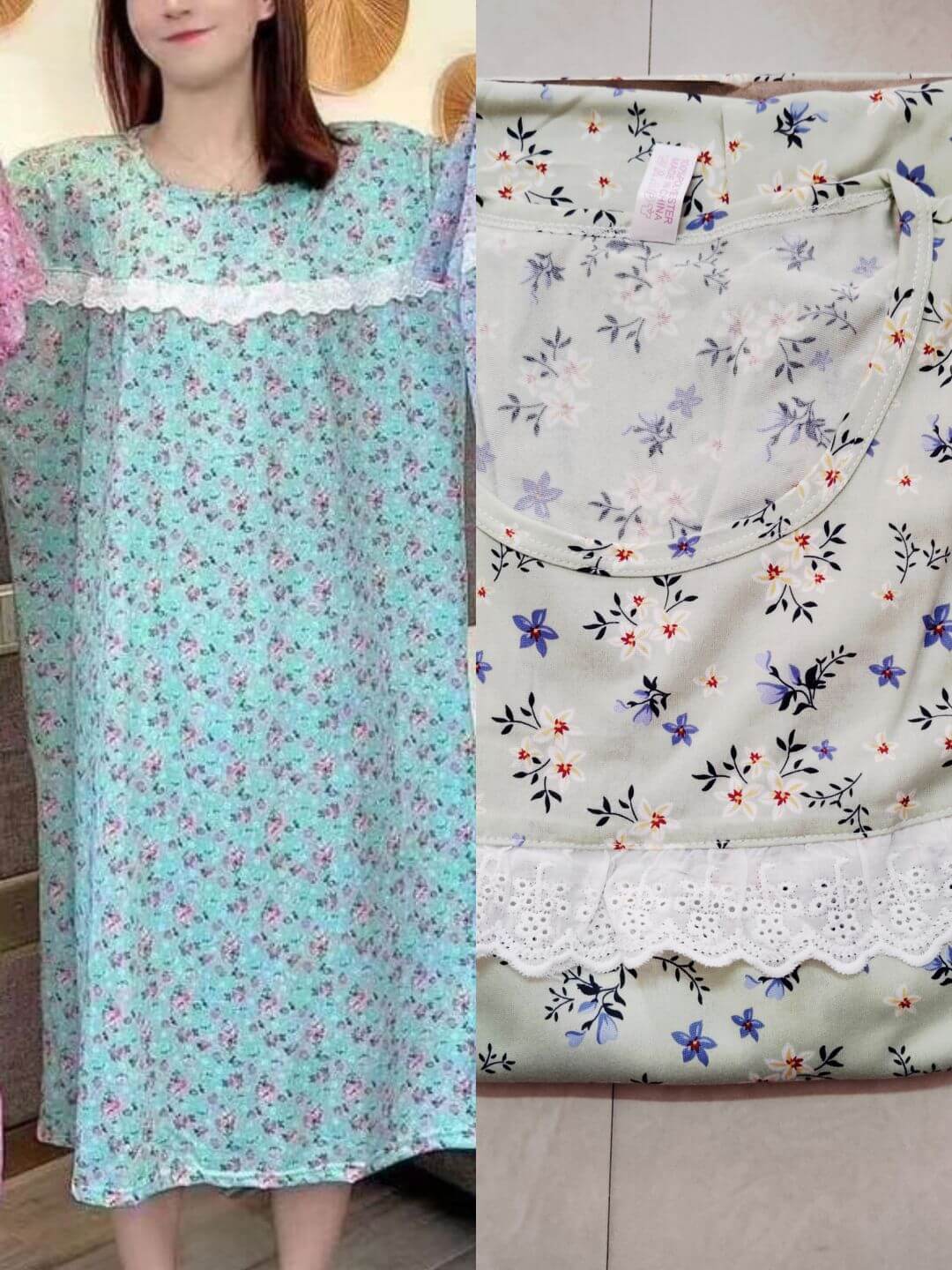 3/4 night frock for women in polyster