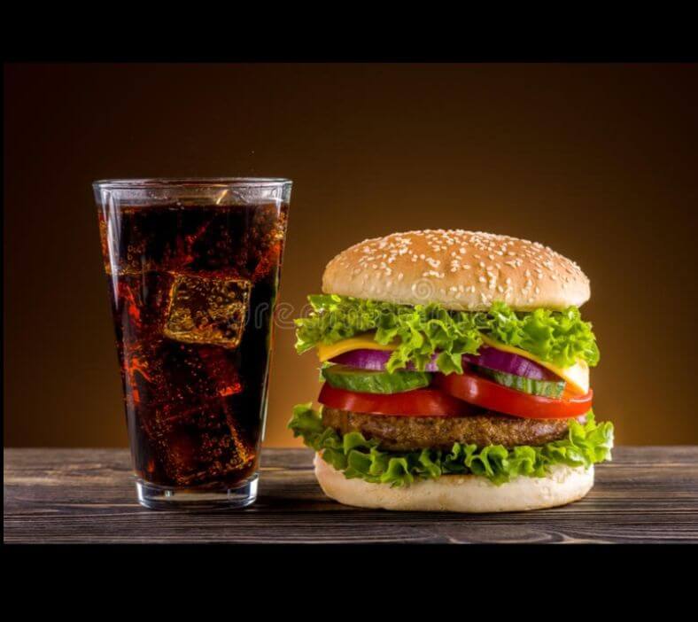 Burger + Coke