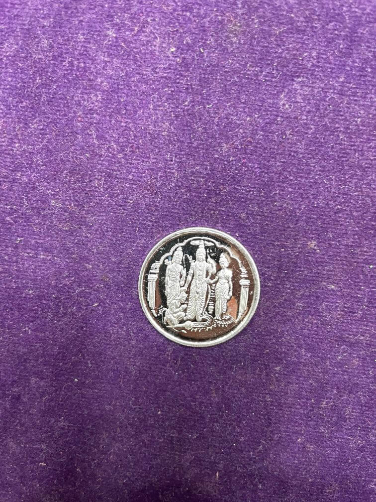 5 gm Shree Ram 999 purity Silver coins