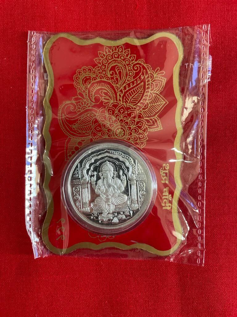 10gm silver coin with packing